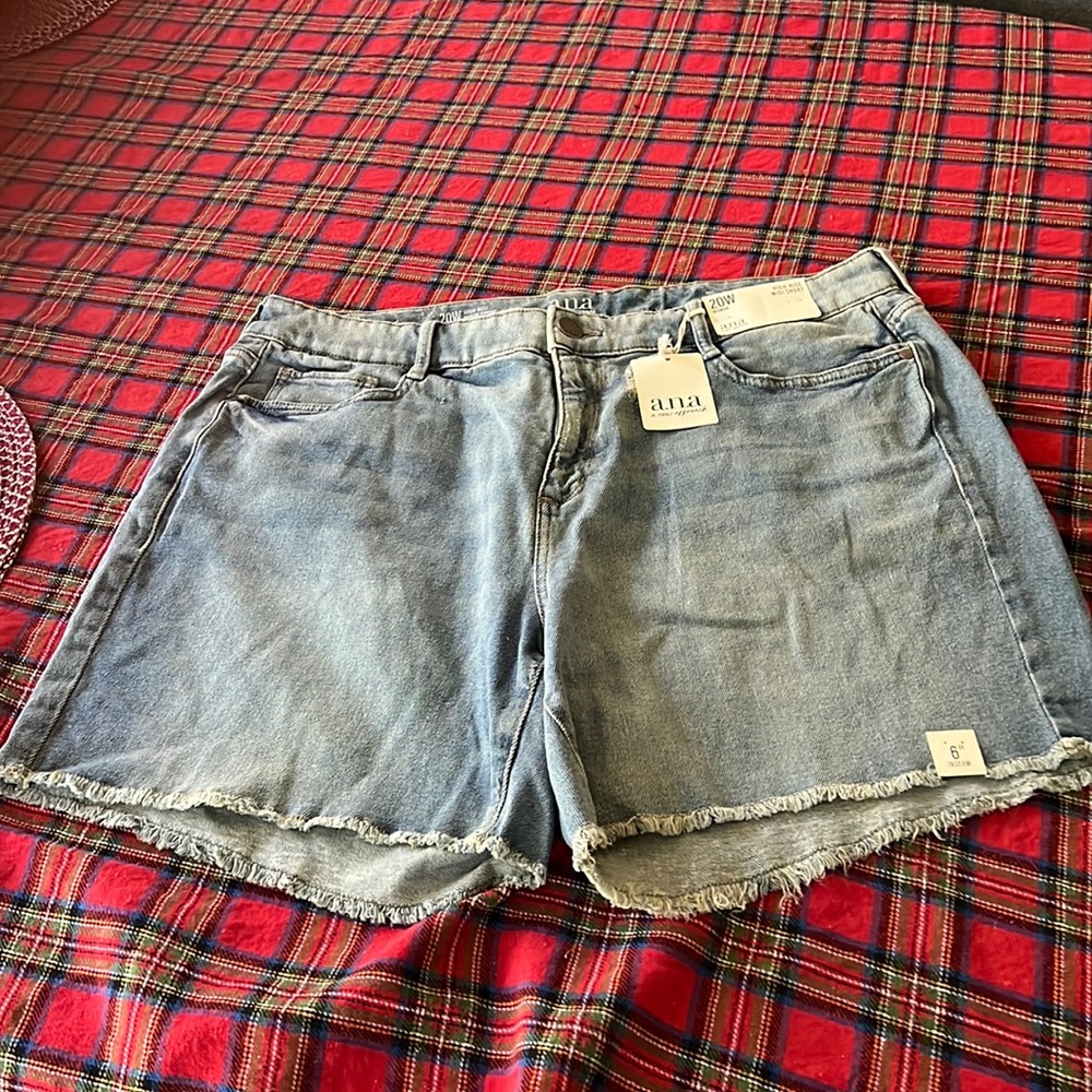 ANA high rise denim shorts